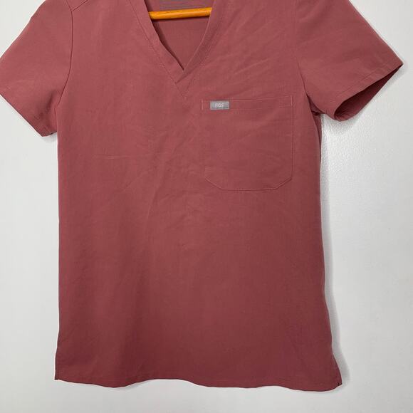 Figs women's Mauve 2072 Catarina One Pocket Short Sleeve Scrub Top SZ XXS - Picture 5 of 8